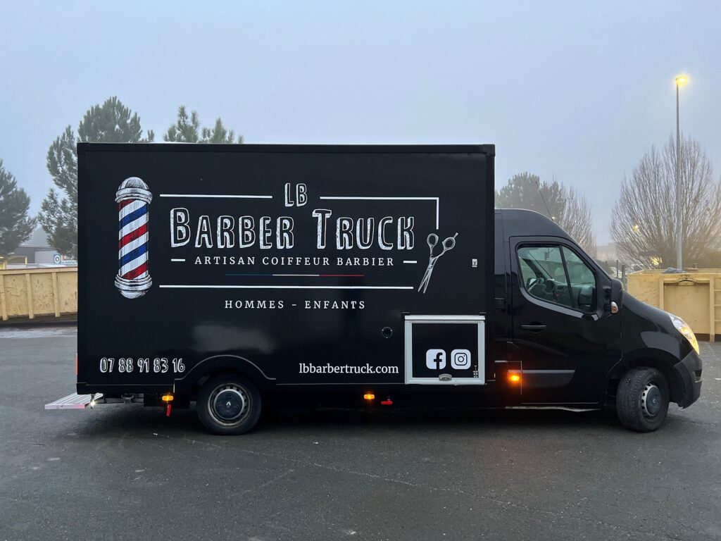 Covering barber truck