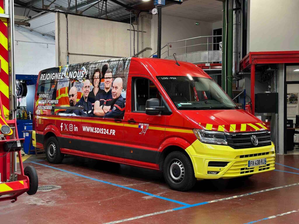 Flocage camion pompier Toulouse
