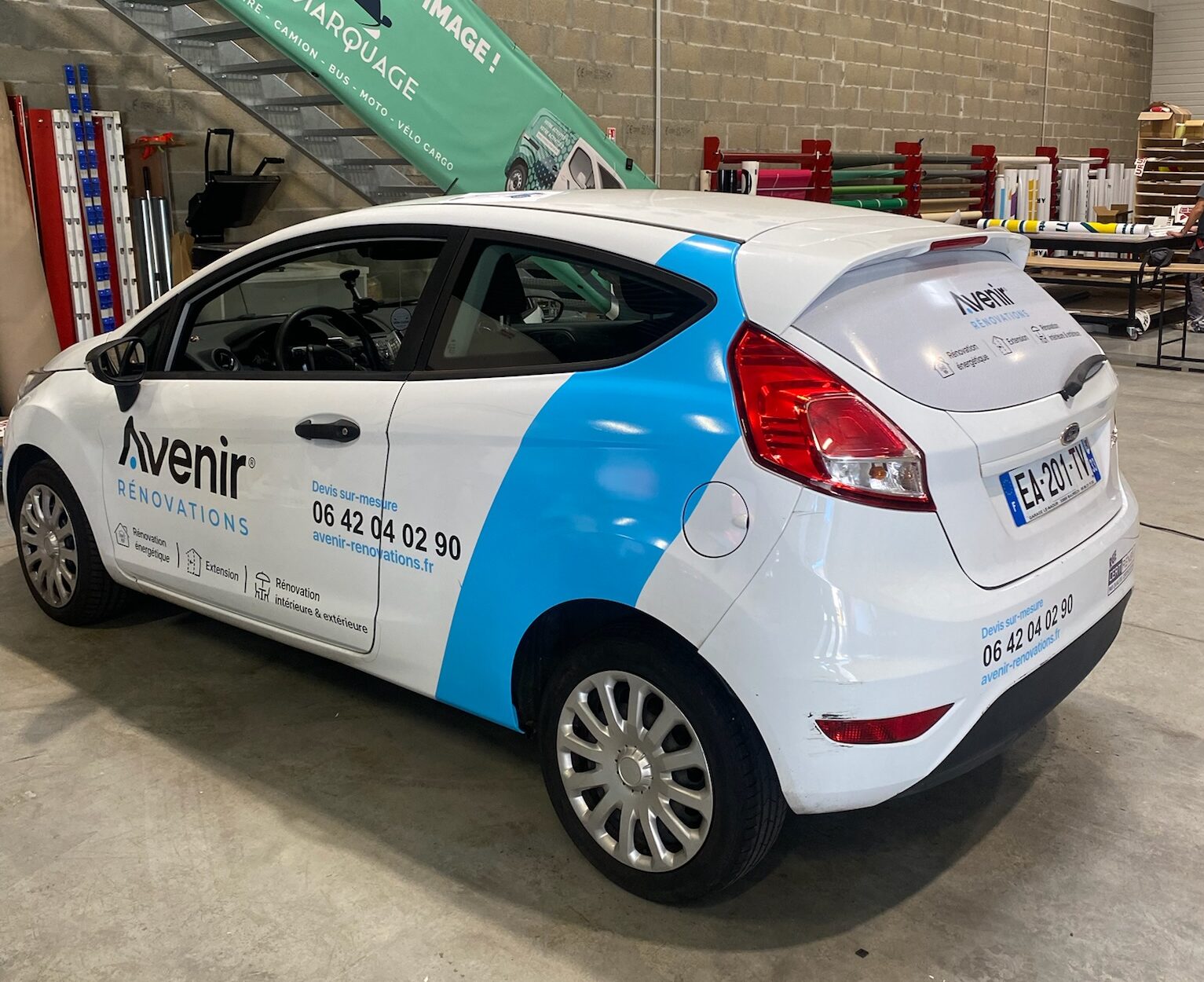 flocage voiture d'entreprise