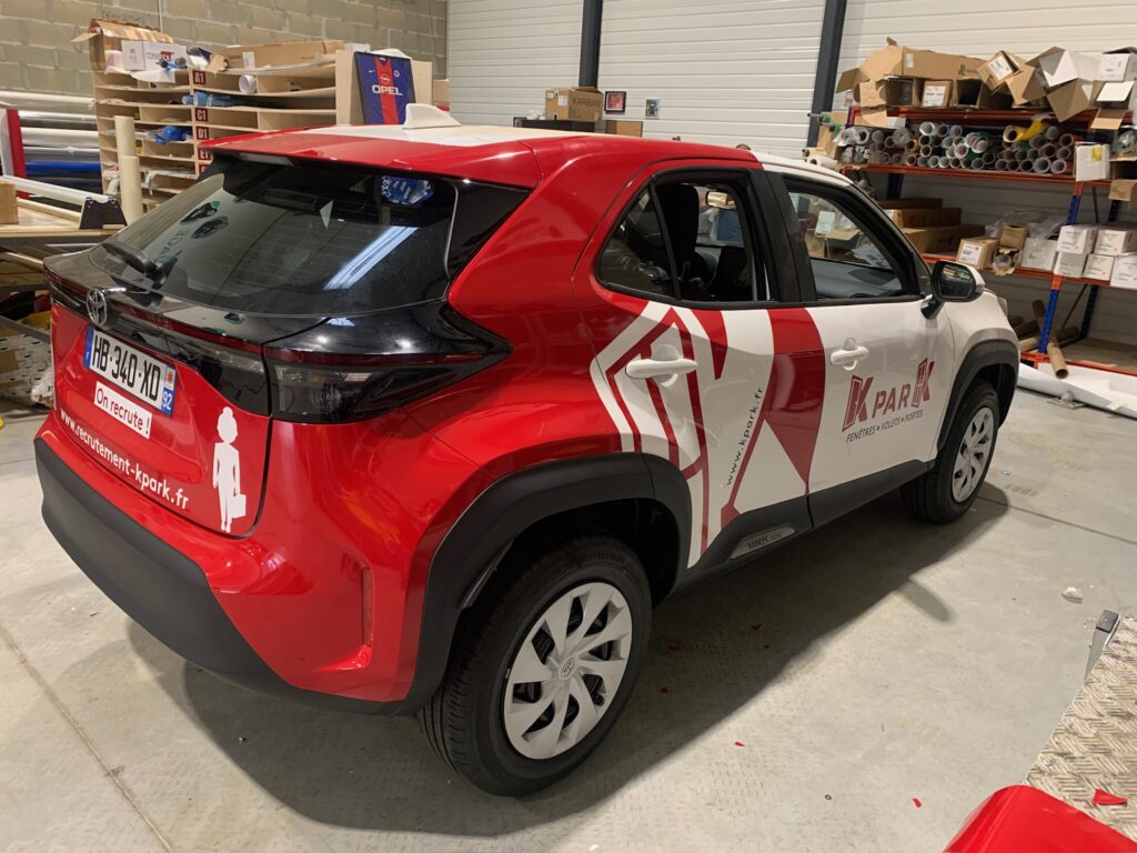 Flocage voiture entreprise kpark
